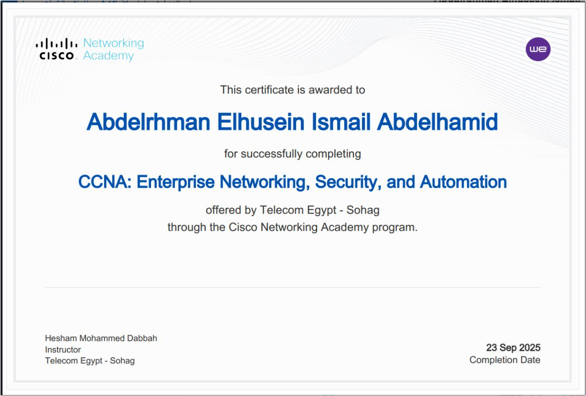 CCNA Enterprise Networking